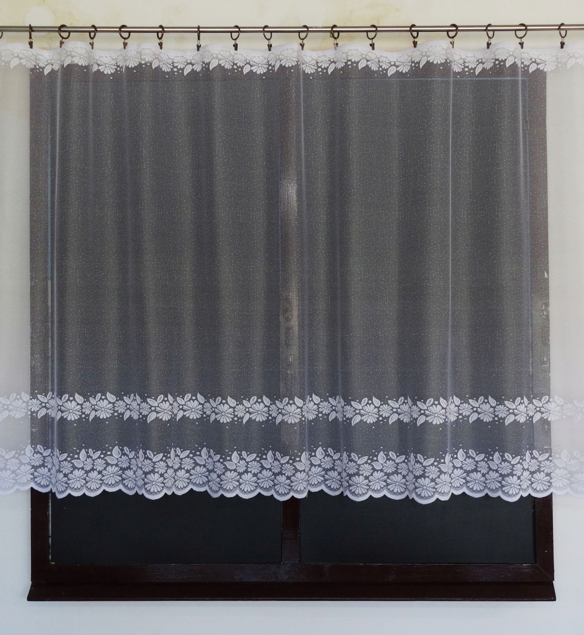 Mg Záclona 84/100 Bílá 390x120 hotová s páskou K