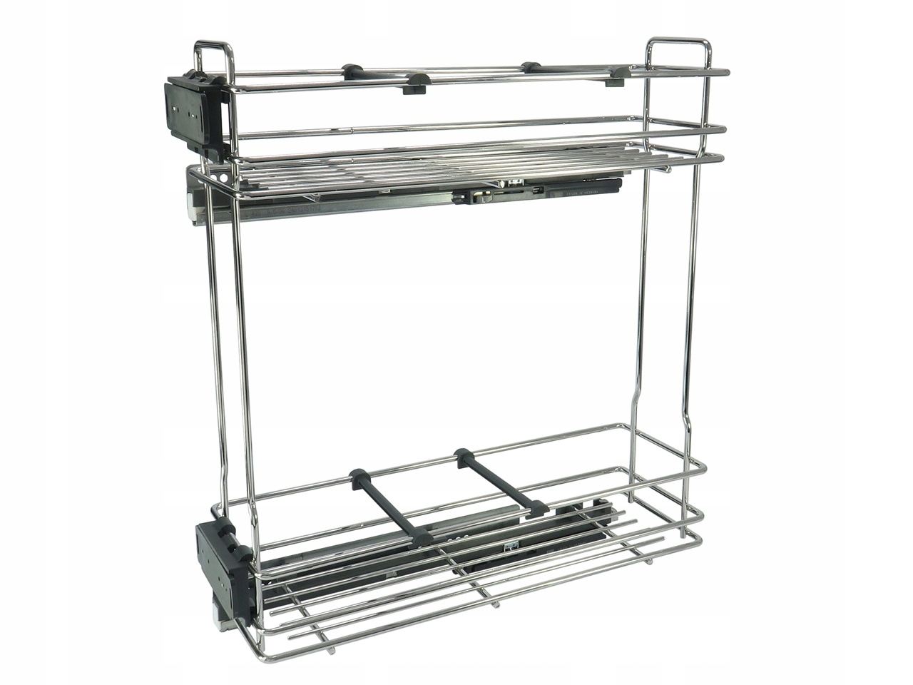 Výsuvný Nákladní Koš Do Skříňky 20 Chrom 2 Police Levé Přihrádky