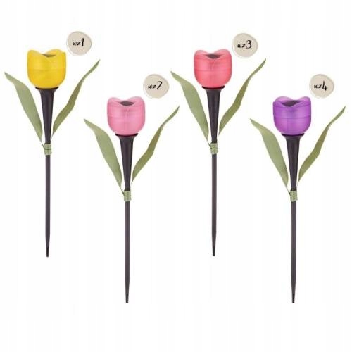 Lampka solarna TULIPAN, mix kolorów