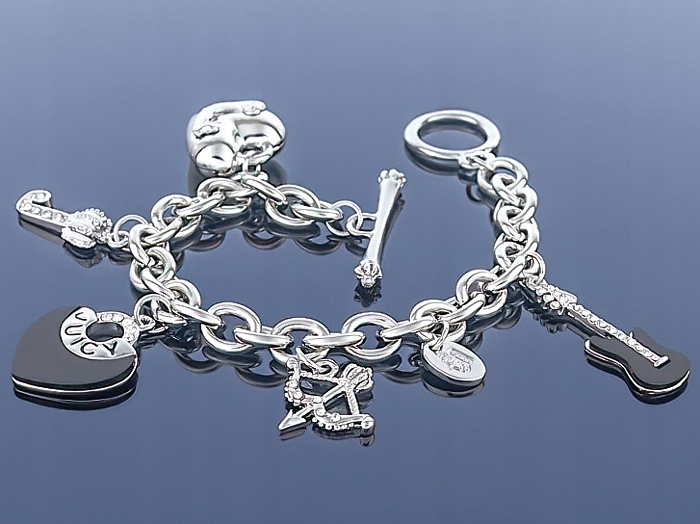 

Srebrna bransoletka Charms