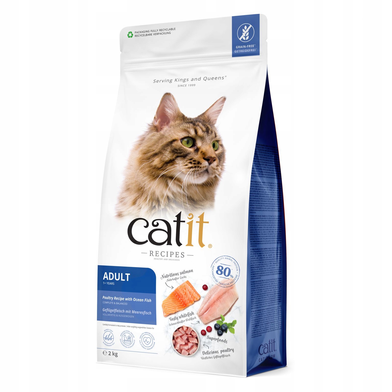 Catit Kvalitní Suché Krmivo Pro Kočky Adult Fish (ryba) 2 Kg