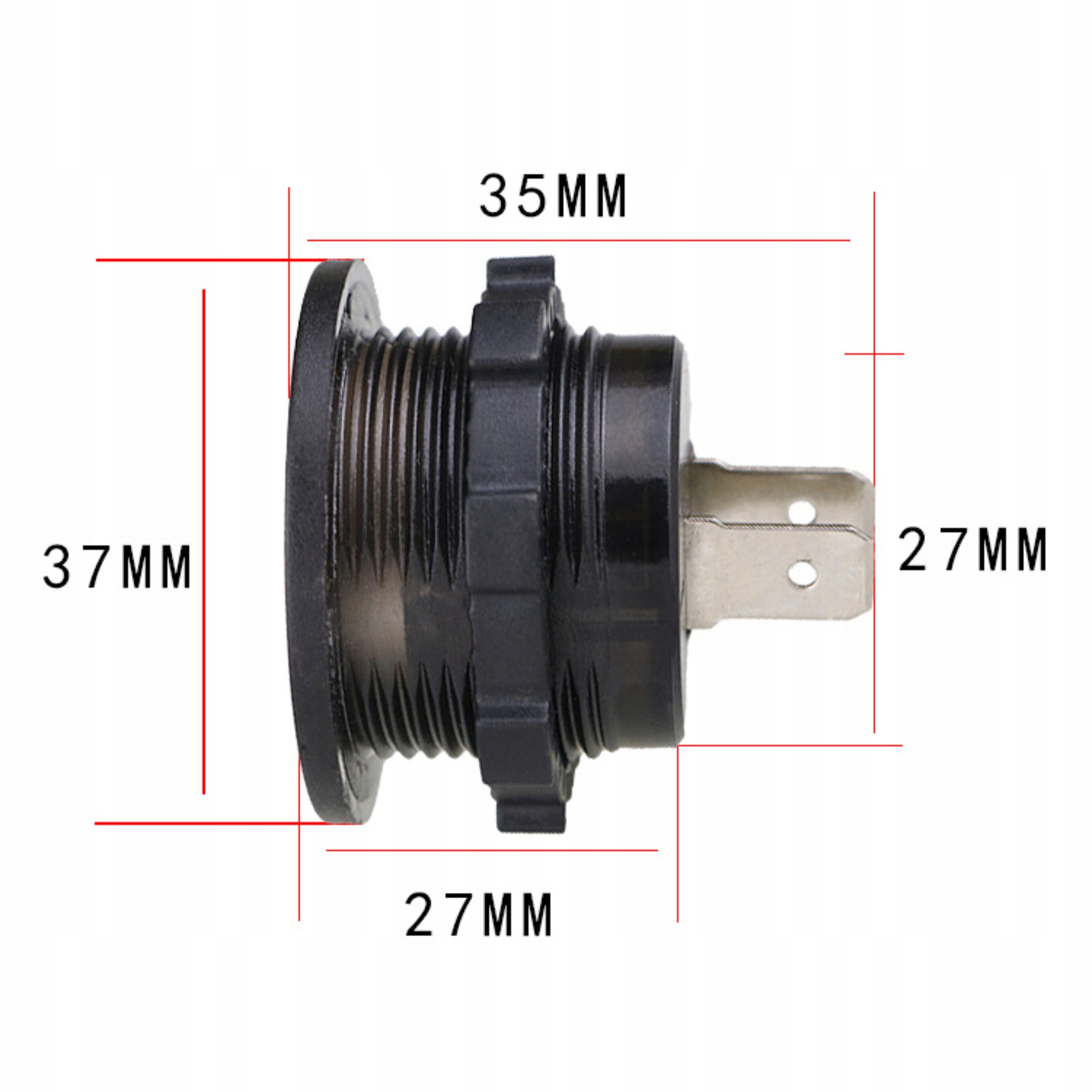 WSKAŹNIK AKUMULATORA MIERNIK NAPIĘCIA NAŁADOWANIA ŁODZI MOTOCYKLA TEST 12V Rodzaj cyfrowy