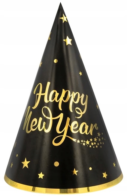 

Czapeczki Happy New Year Sylwester Nowy Rok 6 Szt