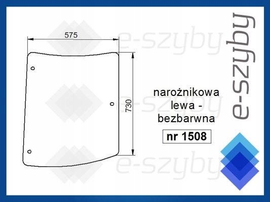 sklo Mf série 4200 4300 boční levé bezbarvé
