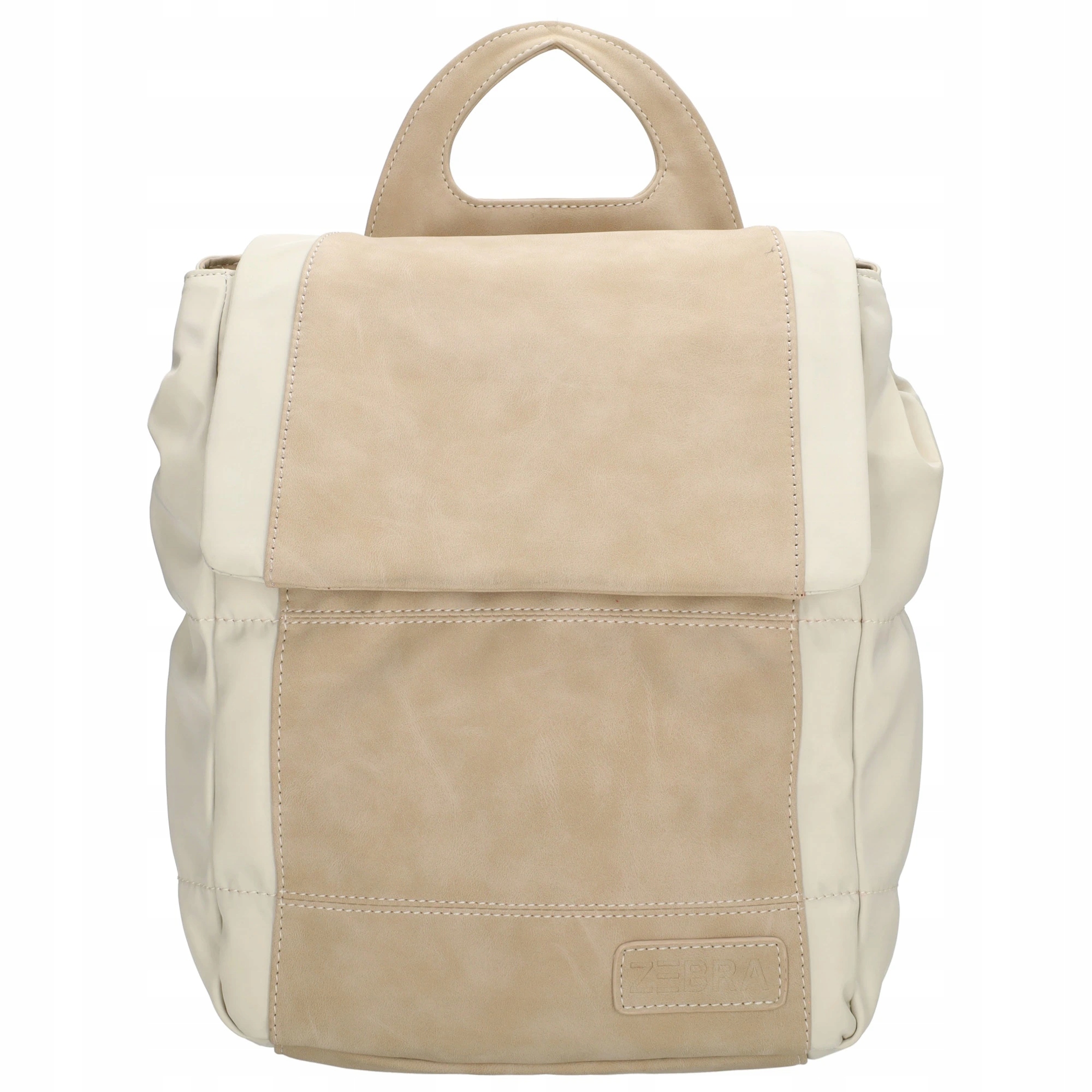 Stylový batoh Selene Zebra Trends 8 L krémová