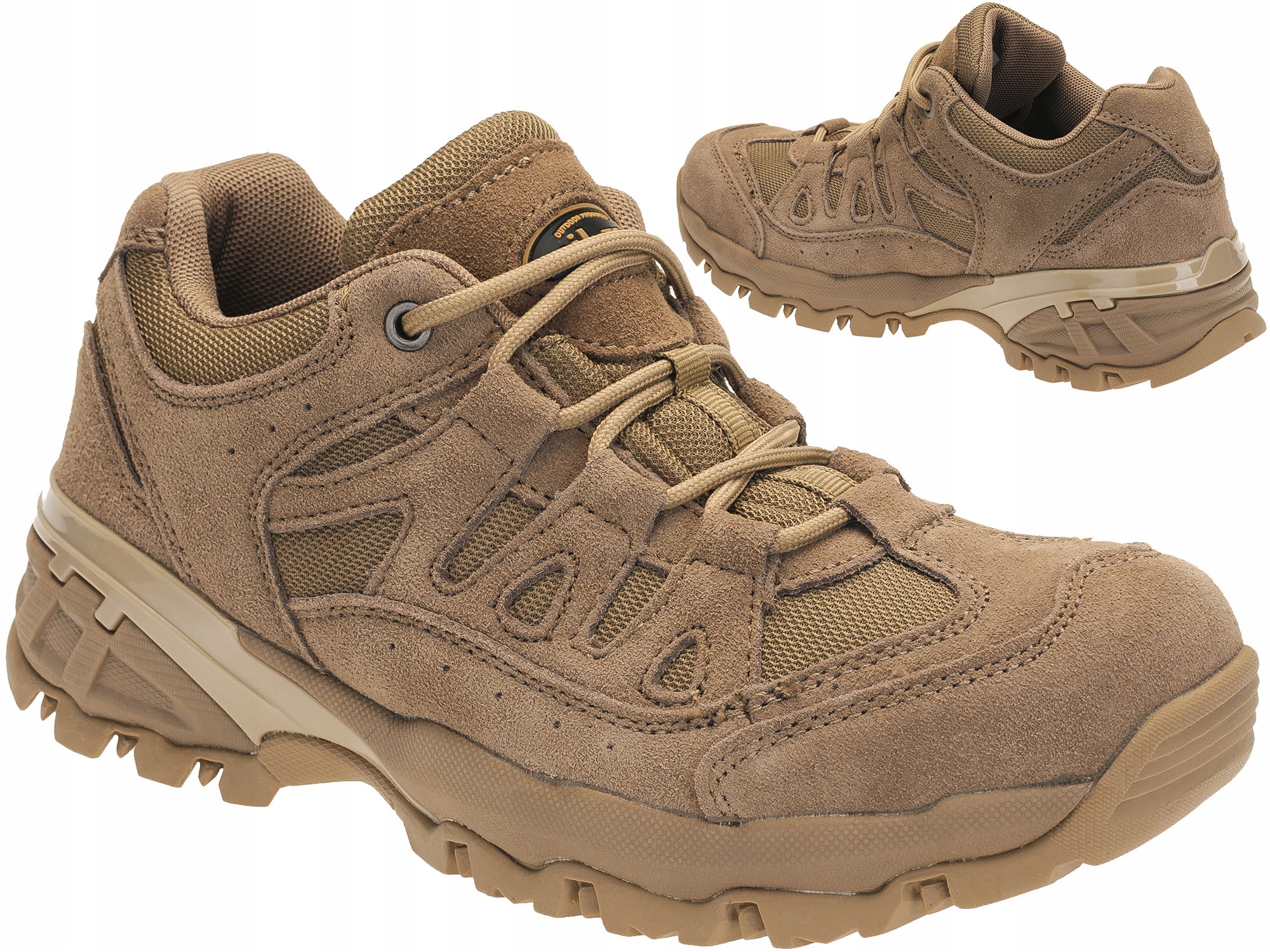 Buty Trekkingowe Wojskowe Niskie Skórzane Mil-Tec Squad 2,5" Coyote 39