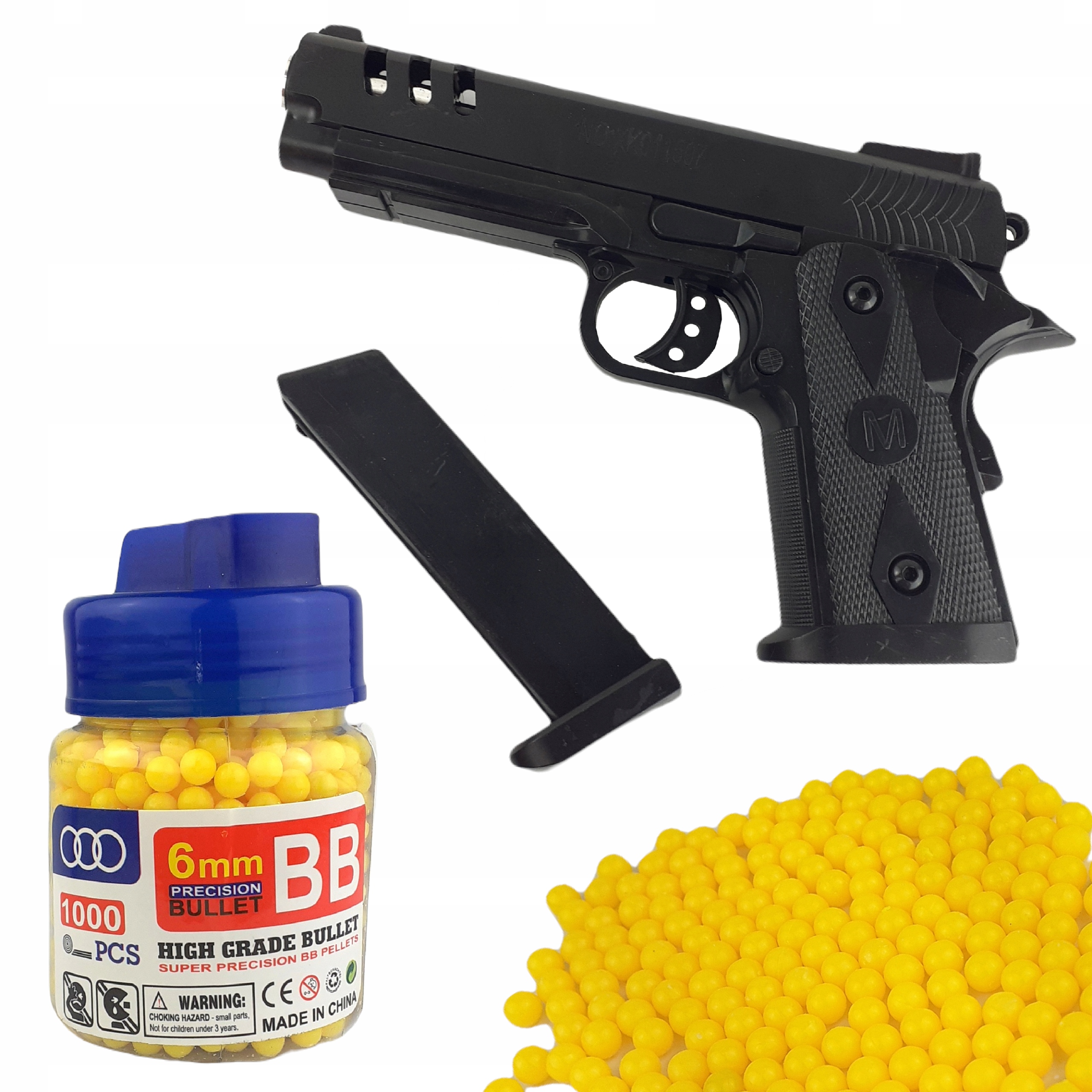 

Plastikowy Pistolet Na Kulki 6MM + kulki 1000szt.