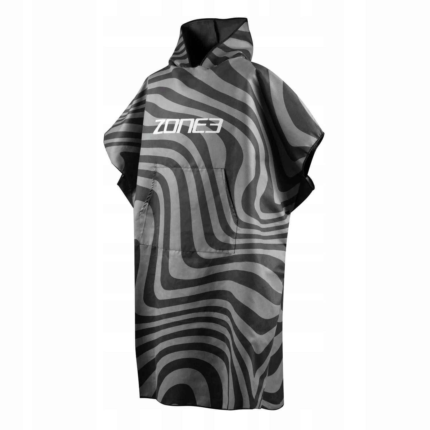 Zone3 Univerzální pončo Microfibre Poncho Robe Black/Grey