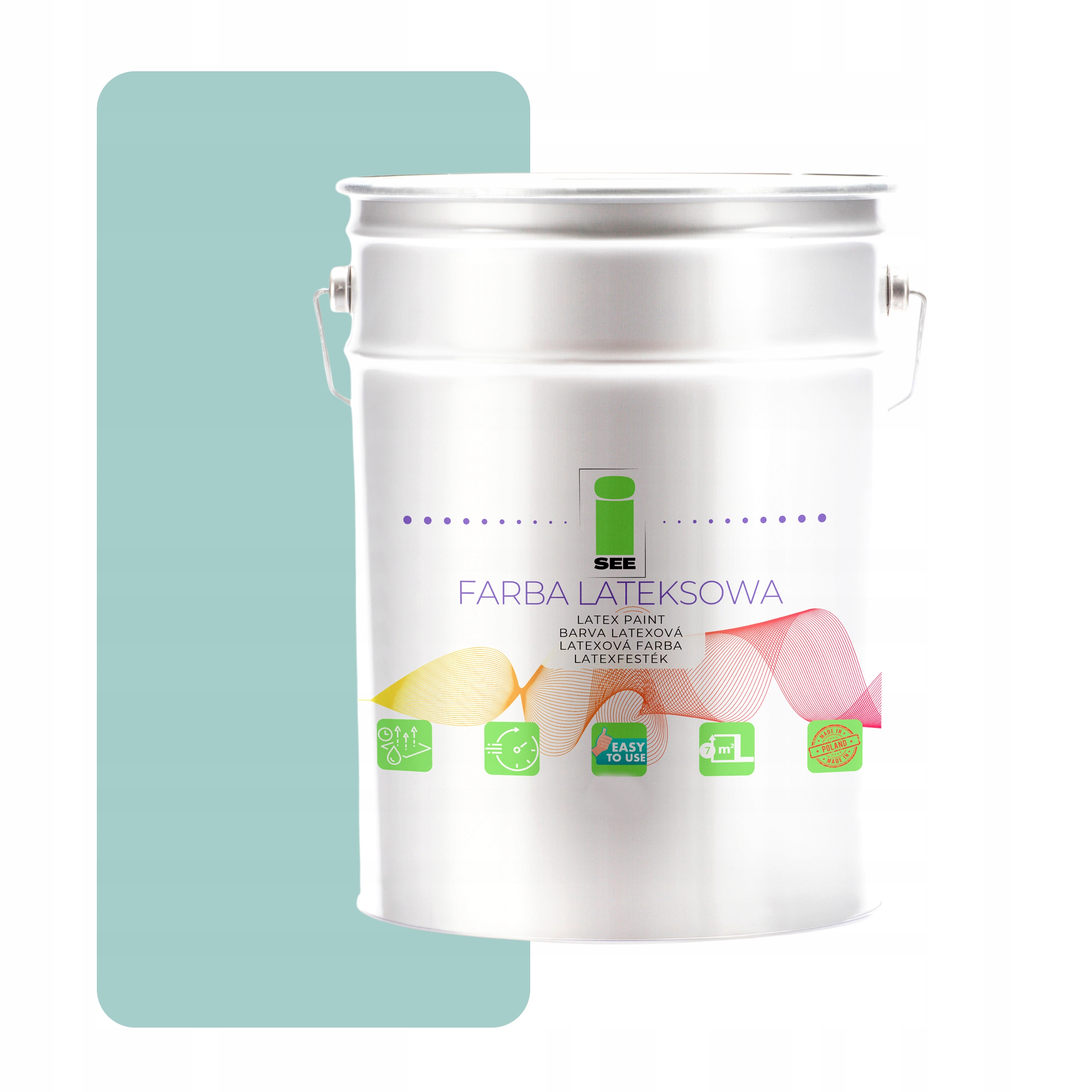 Latexová Priedušná Zelená Pastelová Farba Na Steny 10 L Hypoalergénna