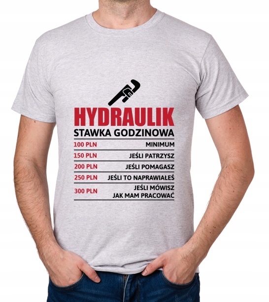 

koszulka Hydraulik stawka godzinowa instalator