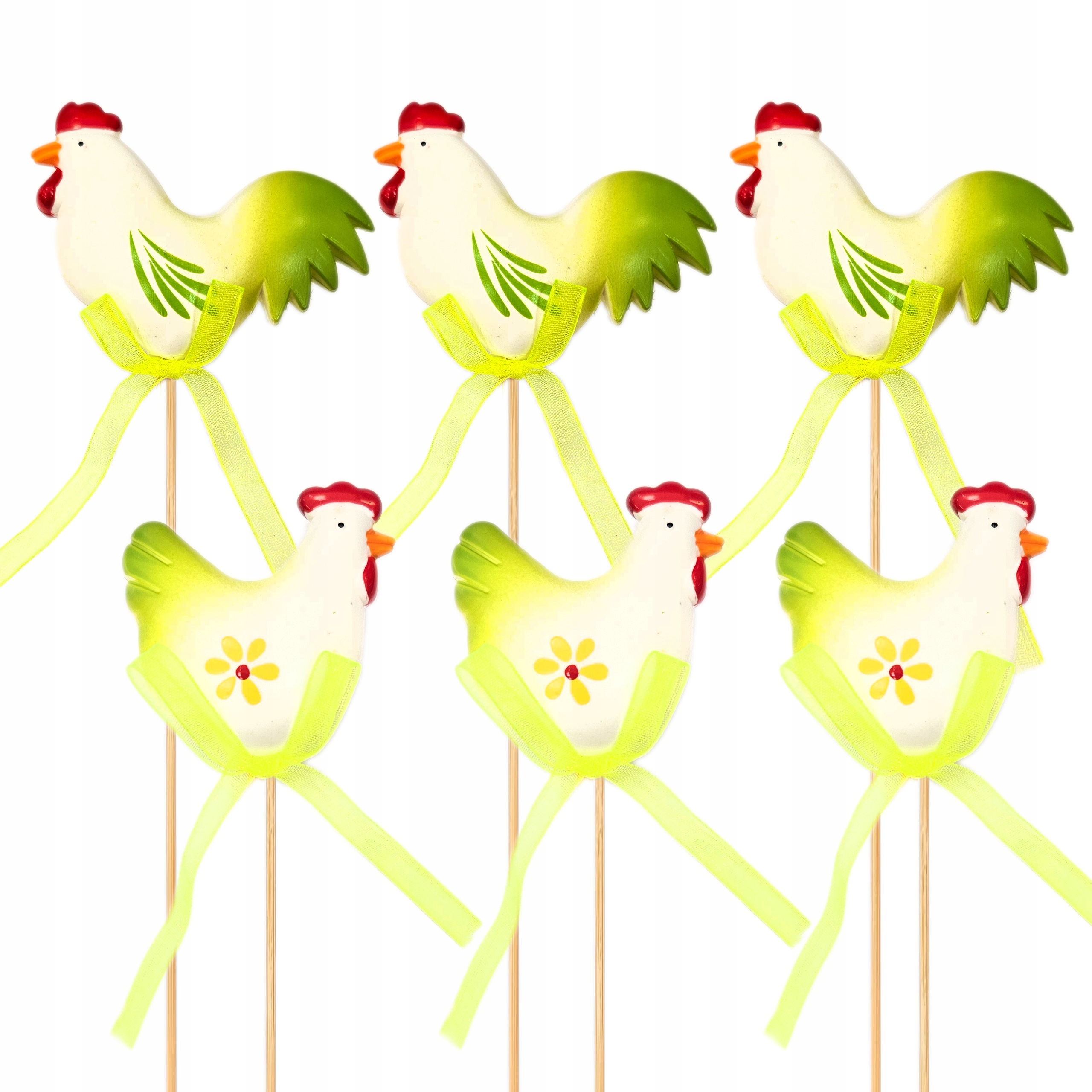 KOGUT KURA NA PATYKU PIKU PATYCZKU WIELKANOC OZDOBA JAJA