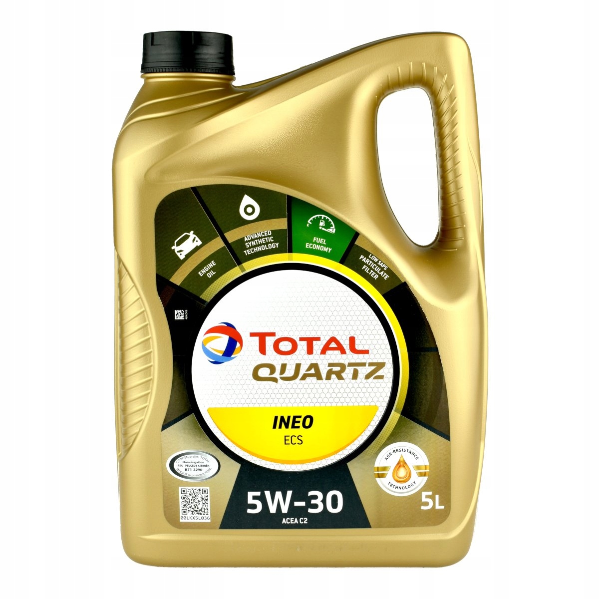 

Olej Syntetyczny Total 5W-30 Quartz Ineo Ecs 5L