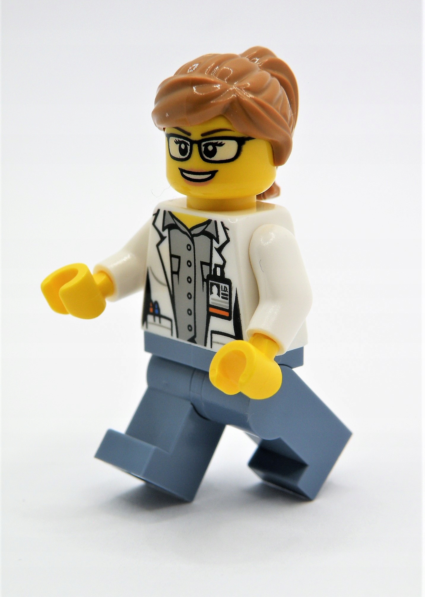 

Lego figurka kobieta badacz naukowiec Nowa F0134