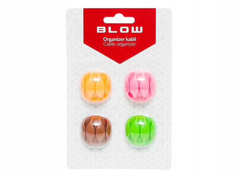 Organizer kabli 3 samoprzylepne klipsy Blow