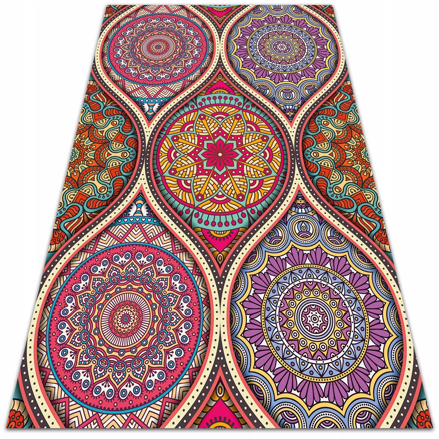 

Dywan na taras nadruk Kolorowa mandala 100x150 cm