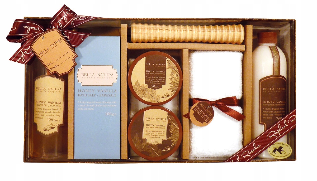 Bella Natura Honey Vanilla Zestaw upominkowy do kąpieli Raphael Rosalee