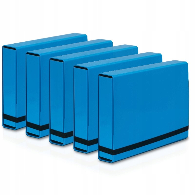 

5x Teczka z Gumką A4 Vaupe Box Twarda Gruba 50mm
