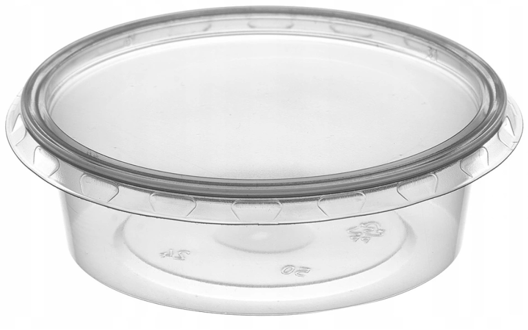 

Pojemnik okrągły Pp z wieczkiem sos dip 30ml 100sz