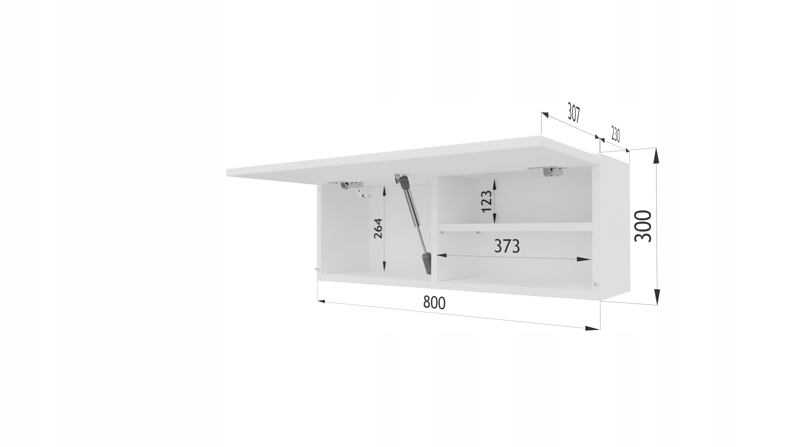 Szafka łazienkowa 80 cm wisząca dąb sonoma Szerokość mebla 80 cm