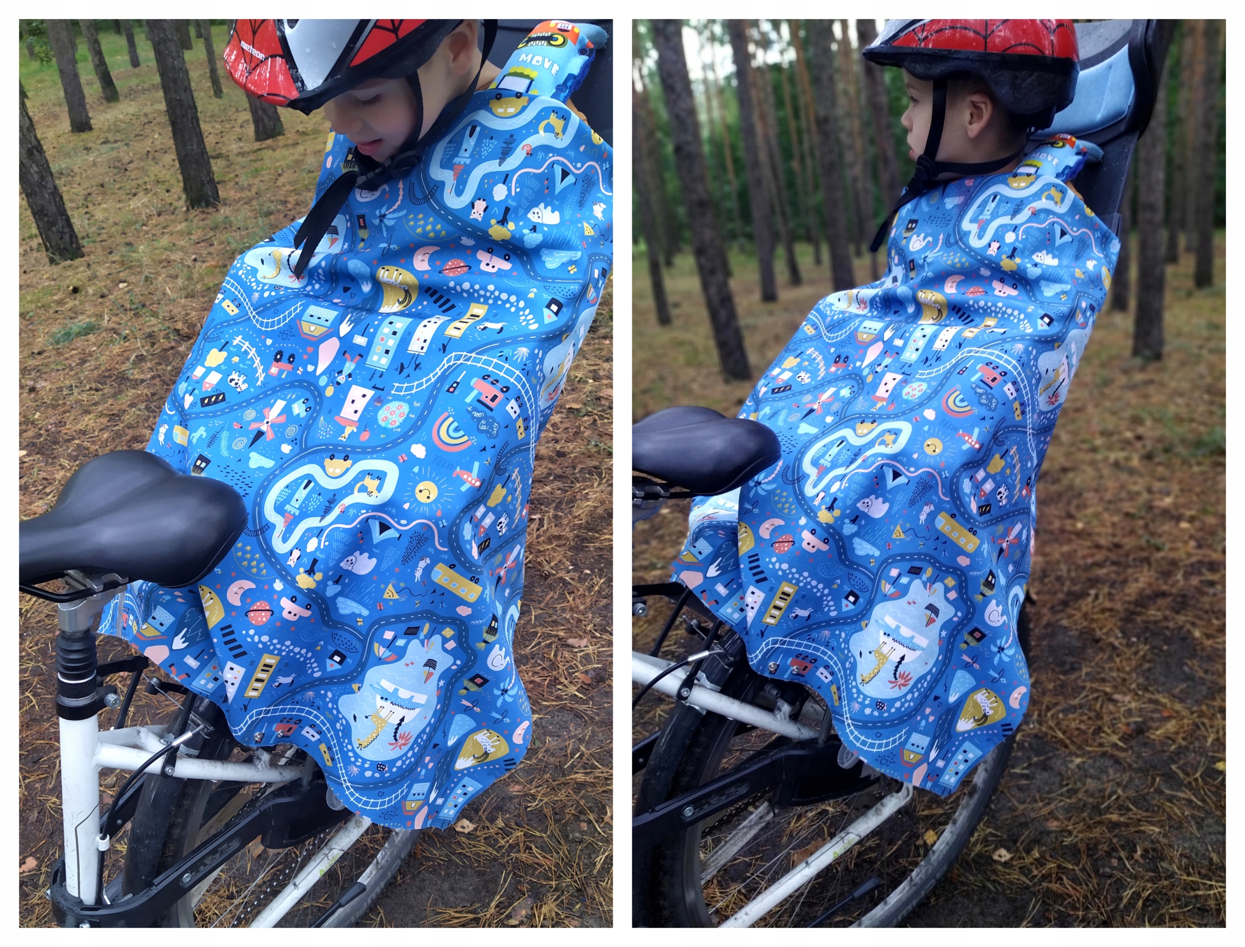 Wodooporny kocyk z softshellu, na deszcz, piasek zimno, do wózka i na plażę Stan opakowania oryginalne