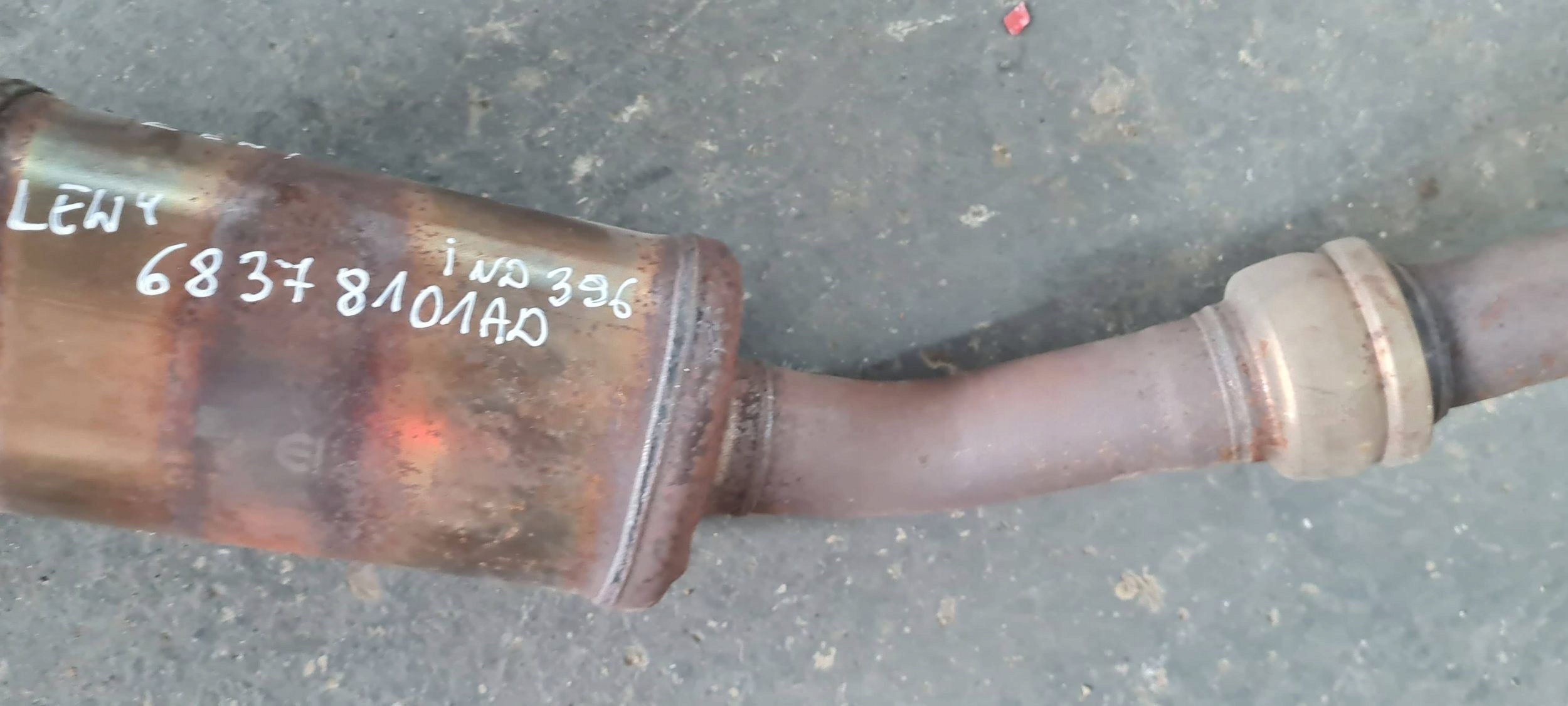 Jeep Grand Cherokee WL 2022 catalyst filter DPF left pipe 3.6 68378101AD