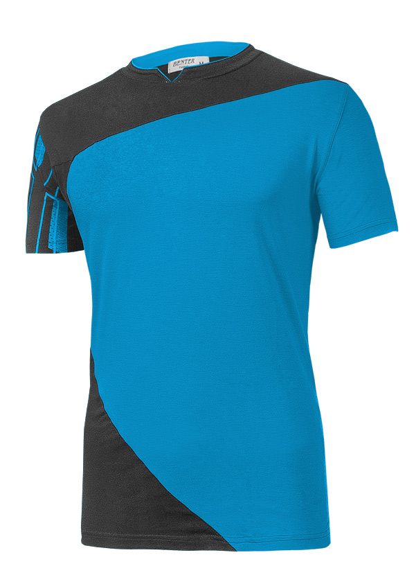 

Koszulka Podkoszulek T-shirt Męski 27325 L niebies