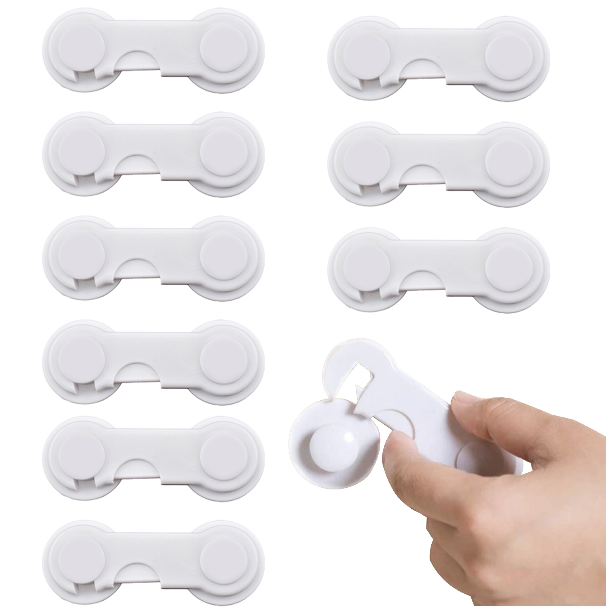 

10 Szt Zabezpieczenia Szafek Blokada Szuflad Mebli