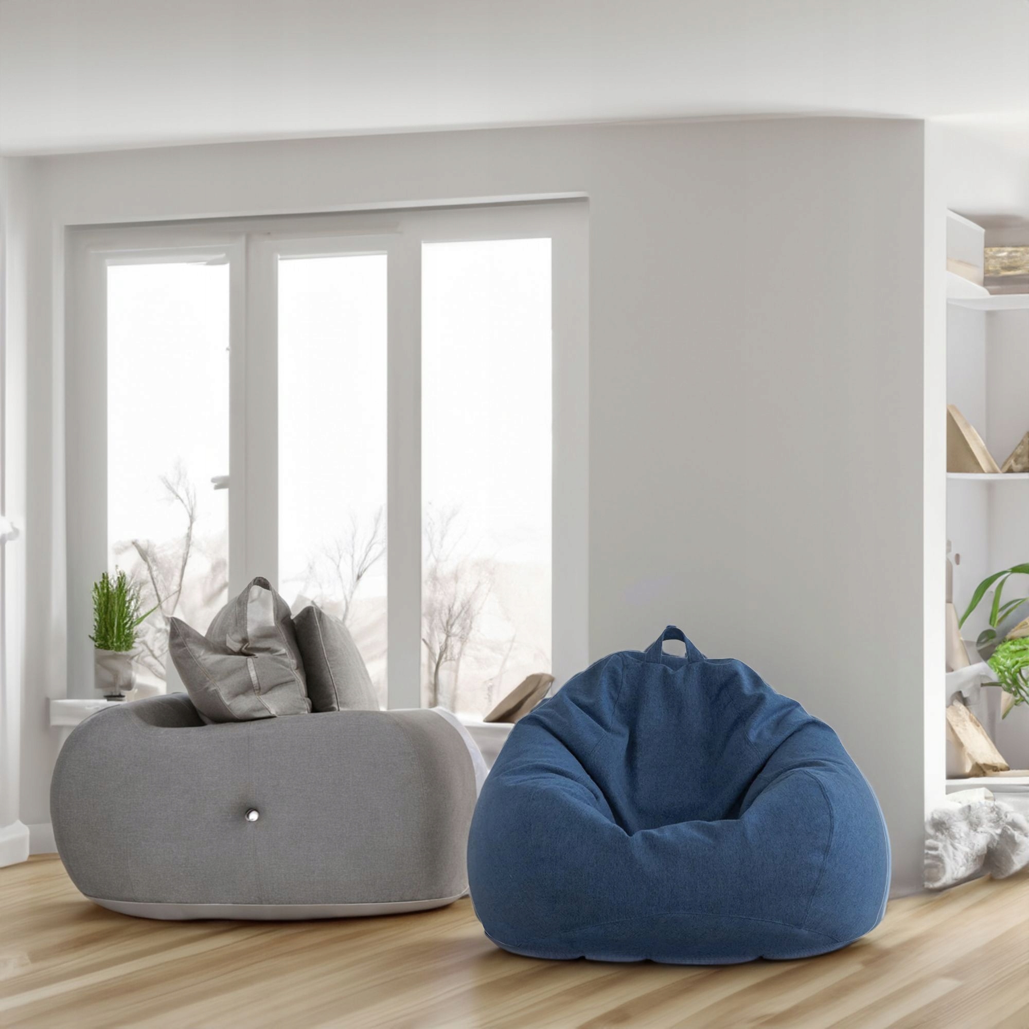 Pufa Worek do Siedzenia 250L EPS Granatowy Typ worek