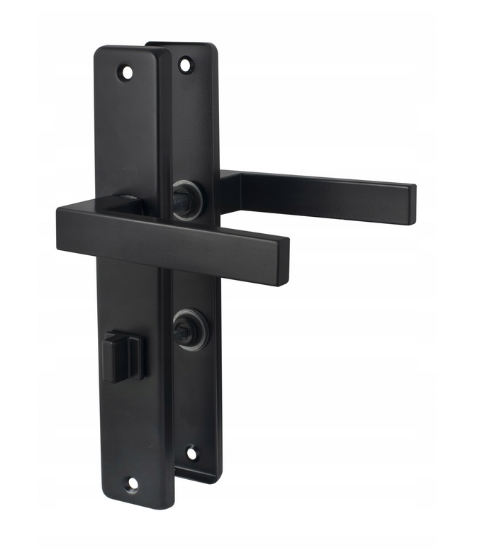 klamka ERGO szyld WC 72 mm czarny VELVET