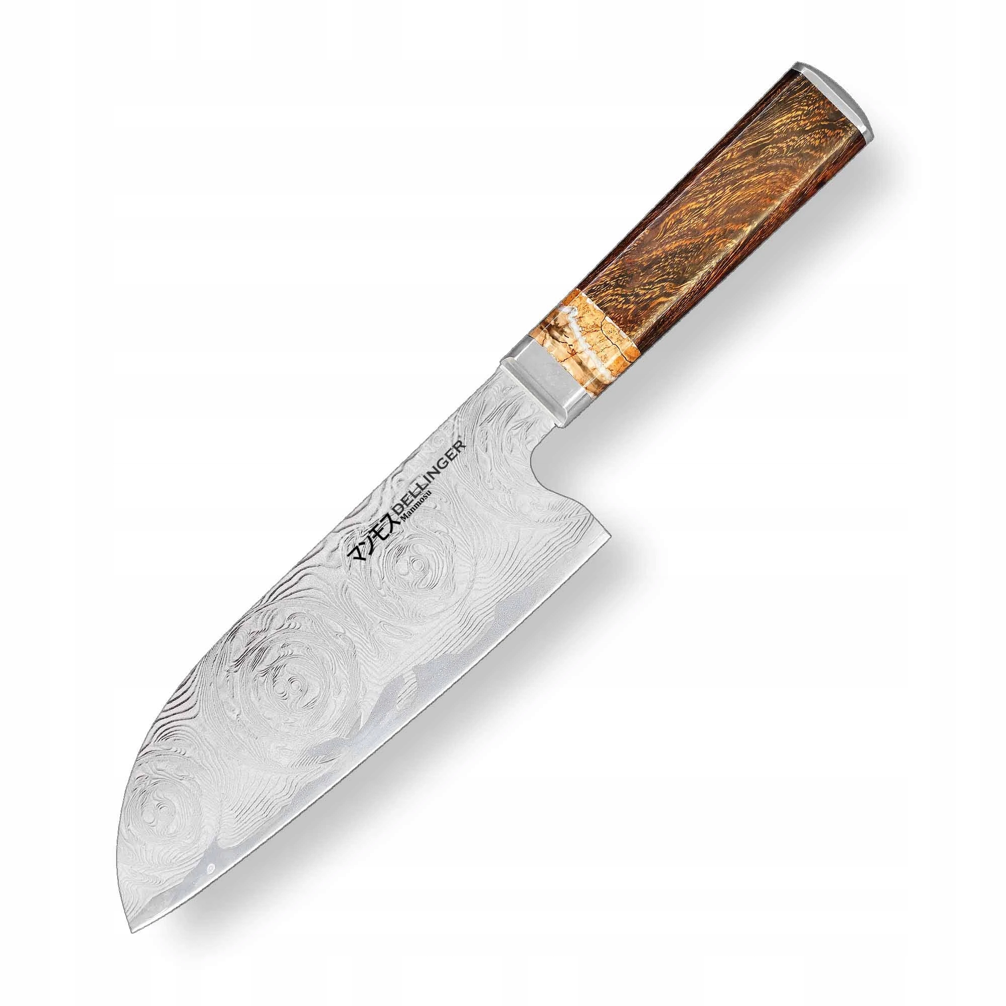 Nôž šéfkuchára Santoku 180mm Dellinger Manmosu Professional Damascus