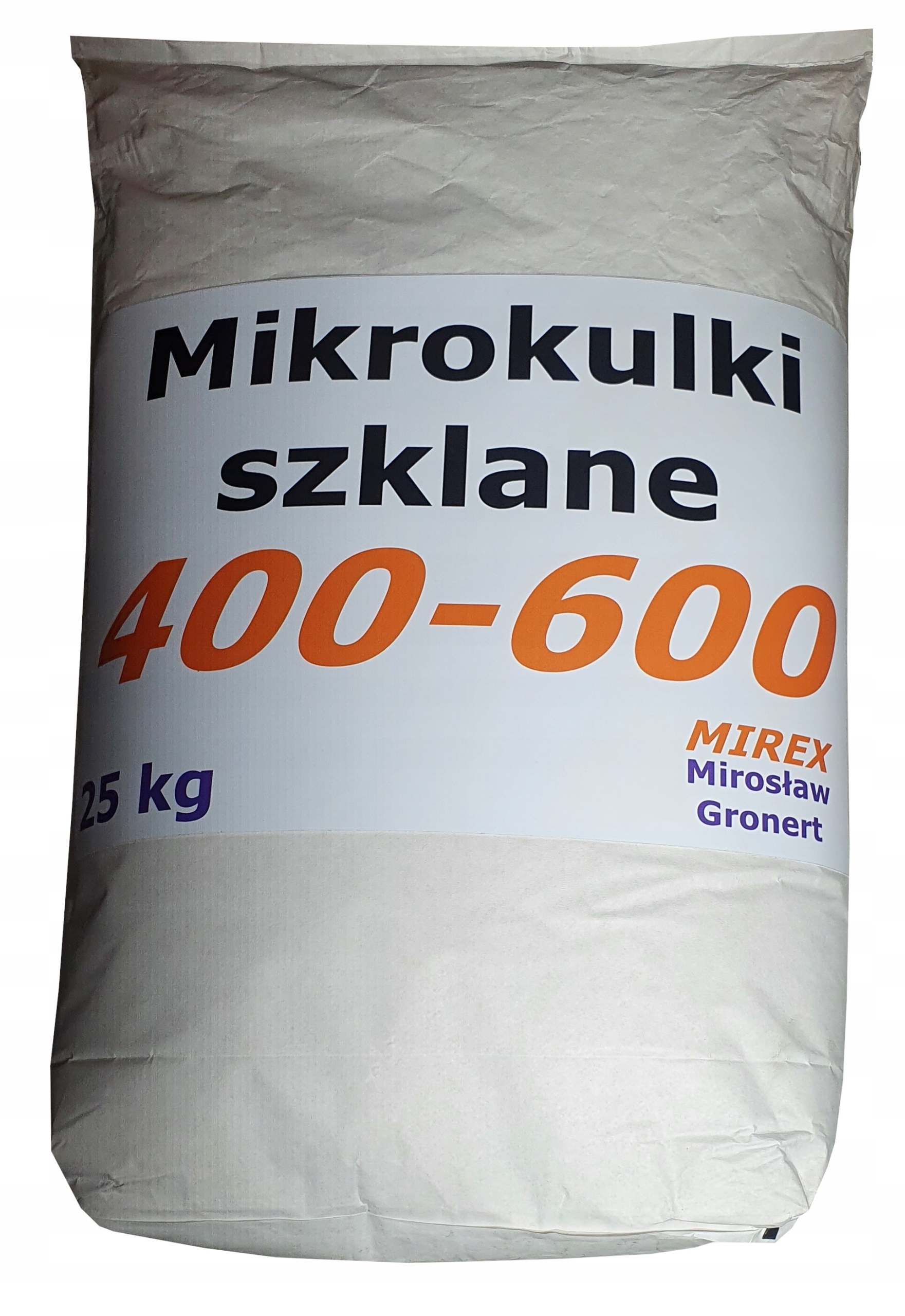 

400-600um Mikrokulki szklane do szkiełkowania 25kg