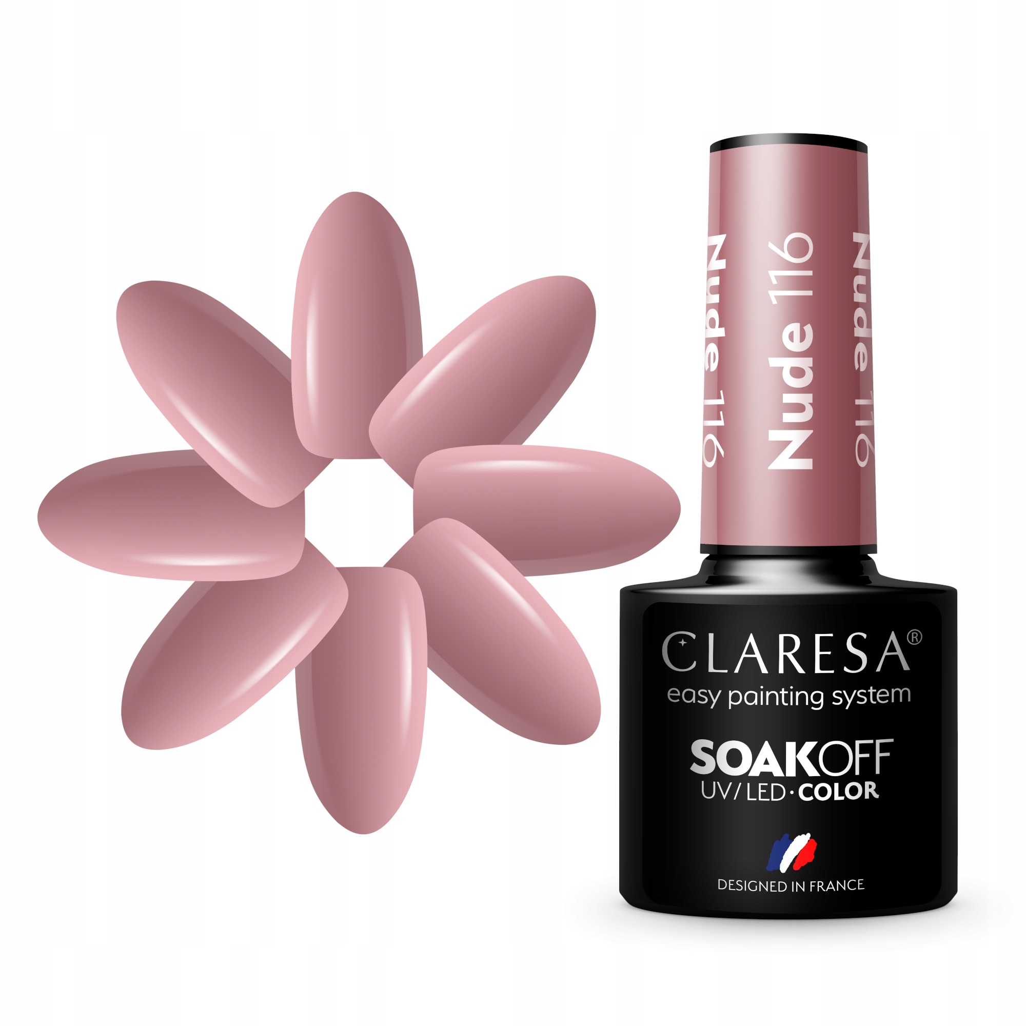 

Claresa Beżowy Lakier Hybrydowy Nude 116 5ml