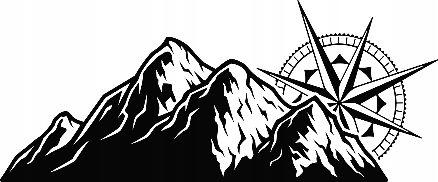 

Naklejka na kamper Przyczepę auto Góry 170x70cm