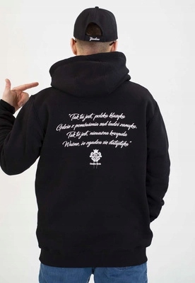 Mikina Tmavá zóna S Kapucí Statistika černá