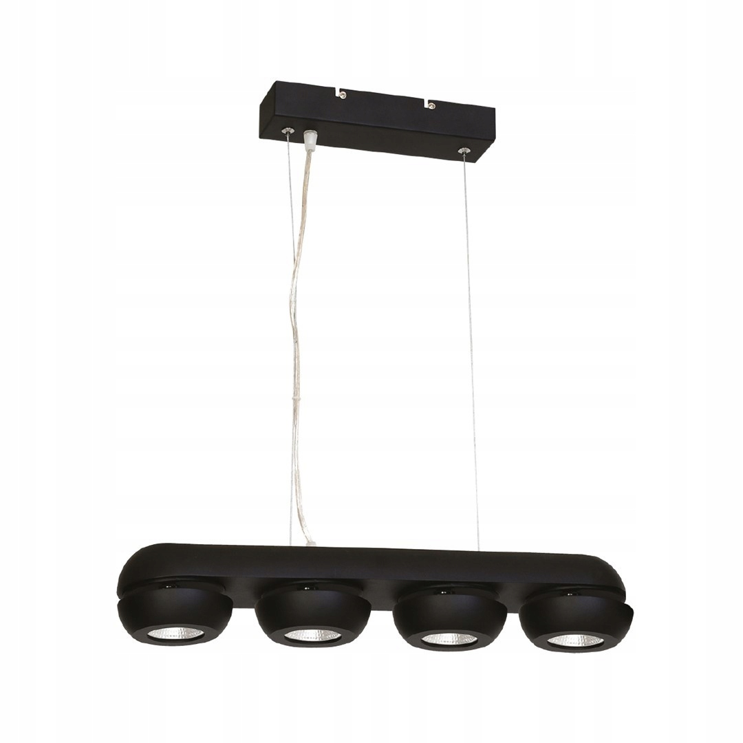 Čierna pozdĺžna závesná lampa 4 x Led 40W Flare ML219 Eko-light