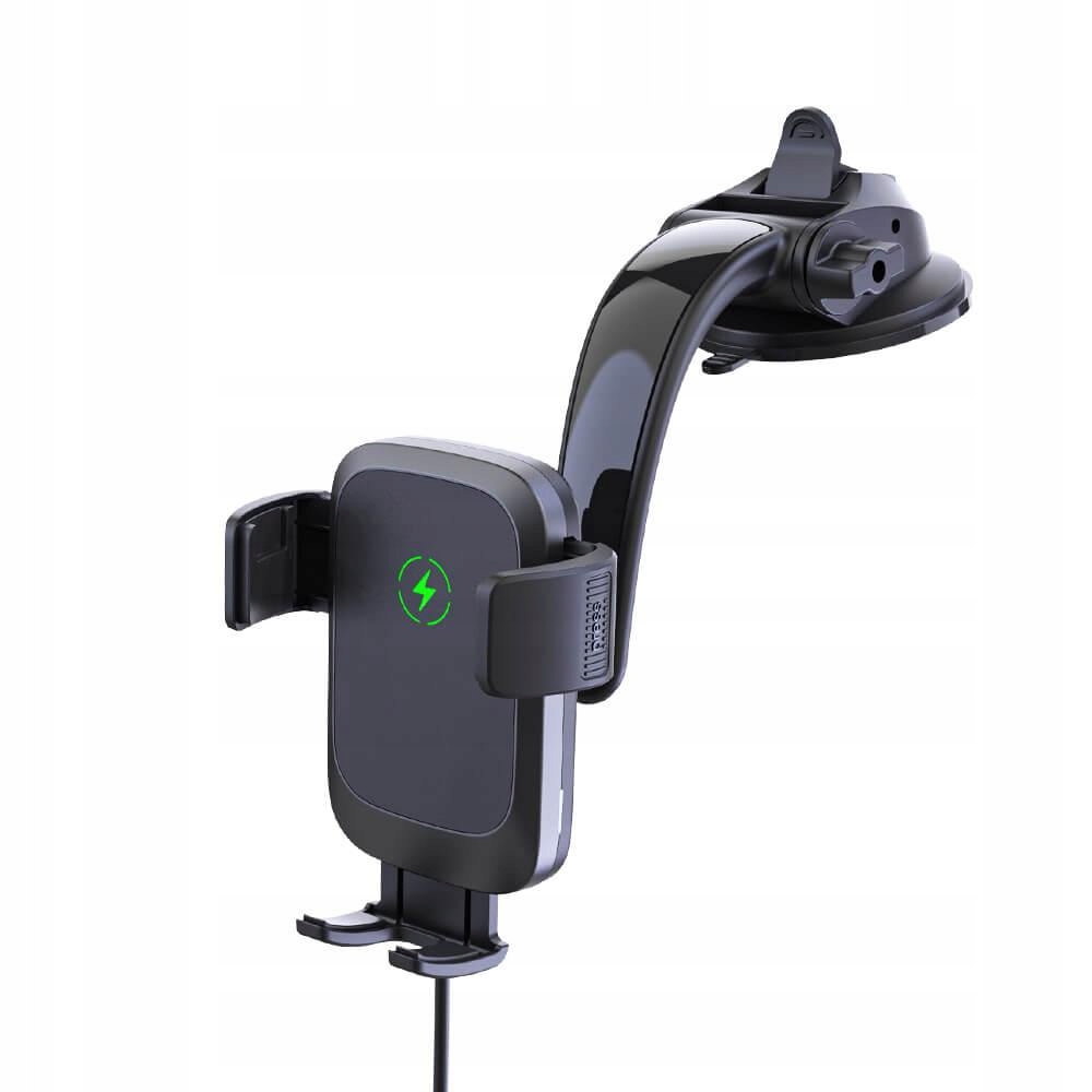 Uchwyt samochodowy z ładowarką indukcyjną do deski rozdzielczej