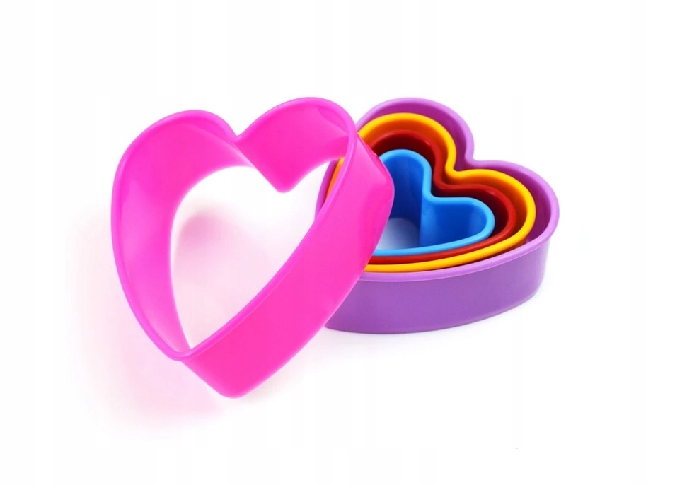 FOREMKA FOREMKI DO CIASTEK SERCE SERCA PLASTIKOWE