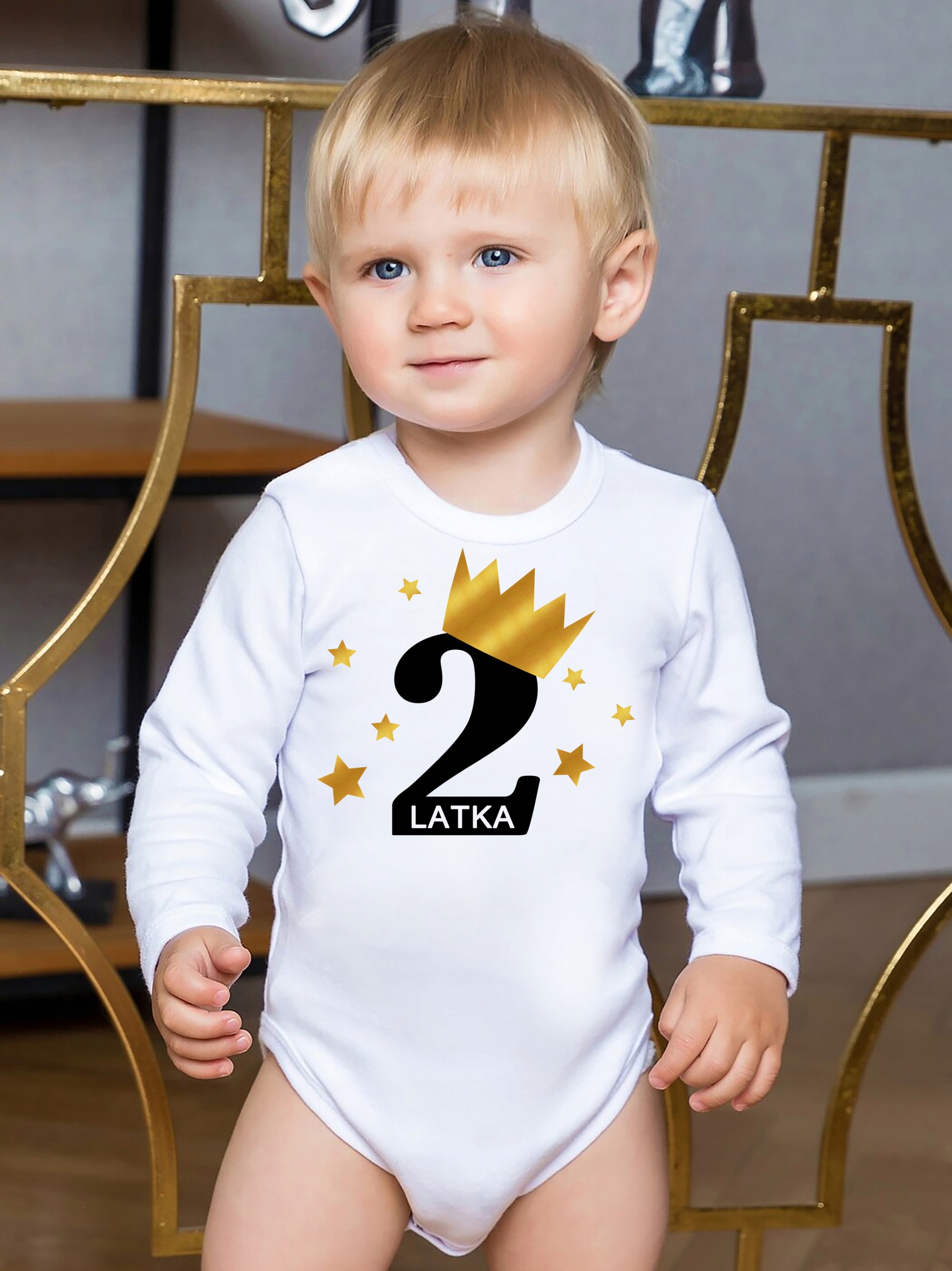 Body DRUGIE URODZINY 2 LATA IMIĘ r. 98 Rękaw długi rękaw