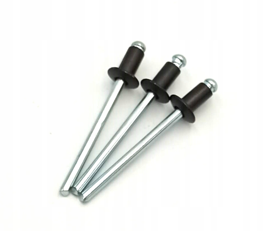 

Nity zrywalne al/st 4.8x8 czarne Ral 9005 100szt