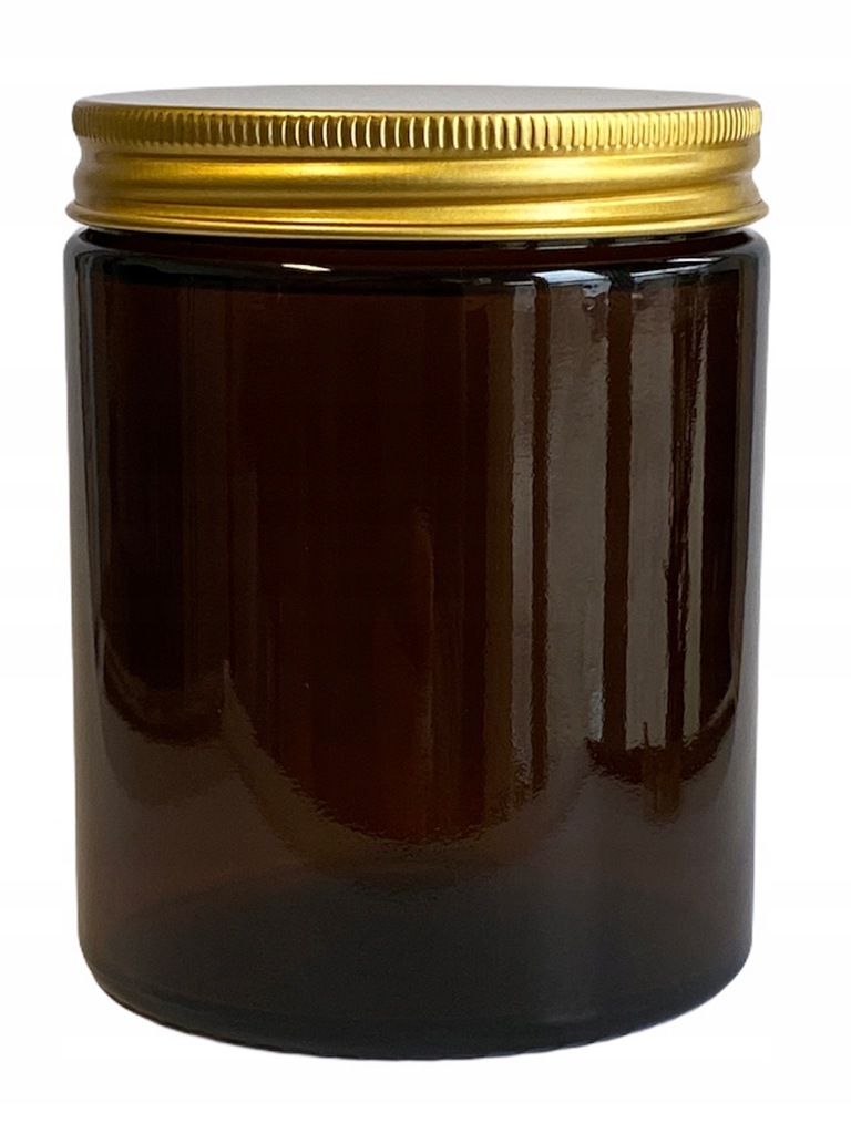 

Słoik szklany brązowy 180ml z nakrętką Alu x5