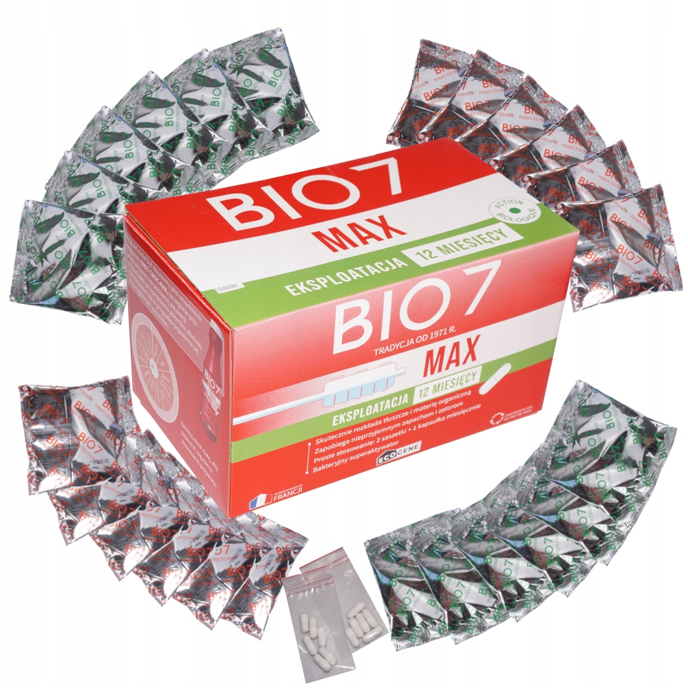 Bio 7 Max 2KG Bakterie Szamba Oczyszczalni bio 7
