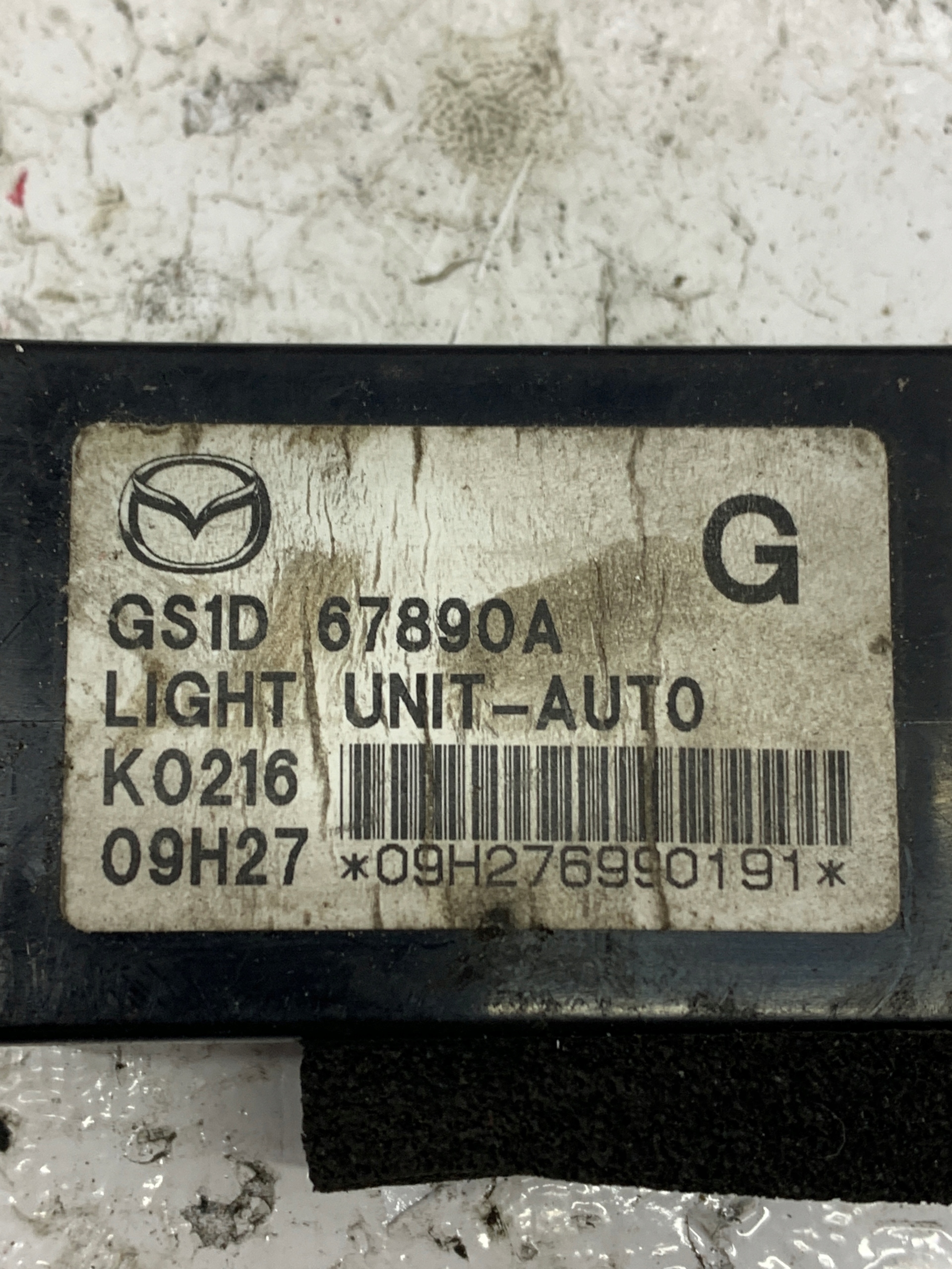 module control unit of the lights GS1D67890A MAZDA