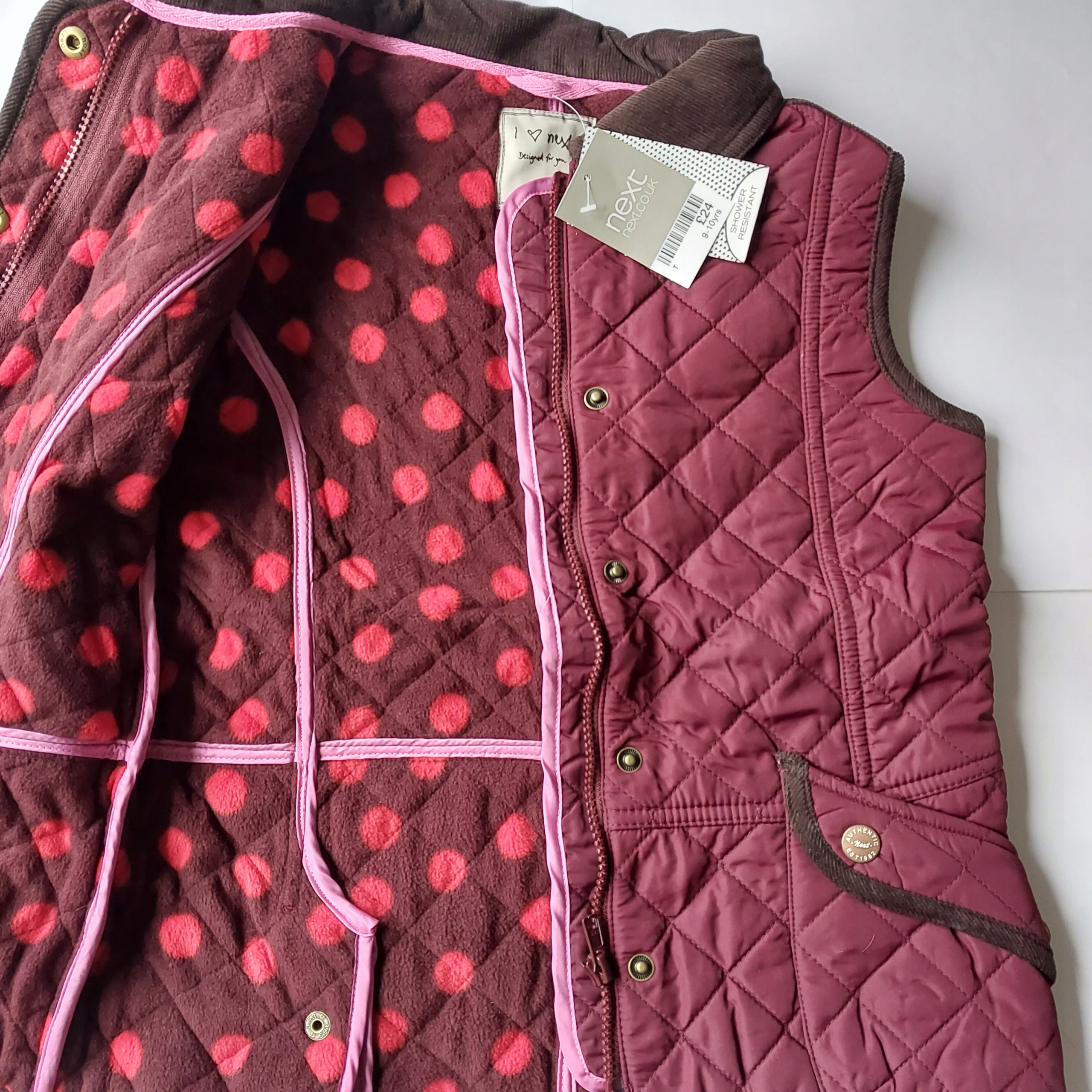 next BEZRĘKAWNIK bordo polar 11-12 lat 152cm Marka next