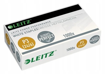 

Zszywki biurowe 24/6 Leitz Białe 1000 szt