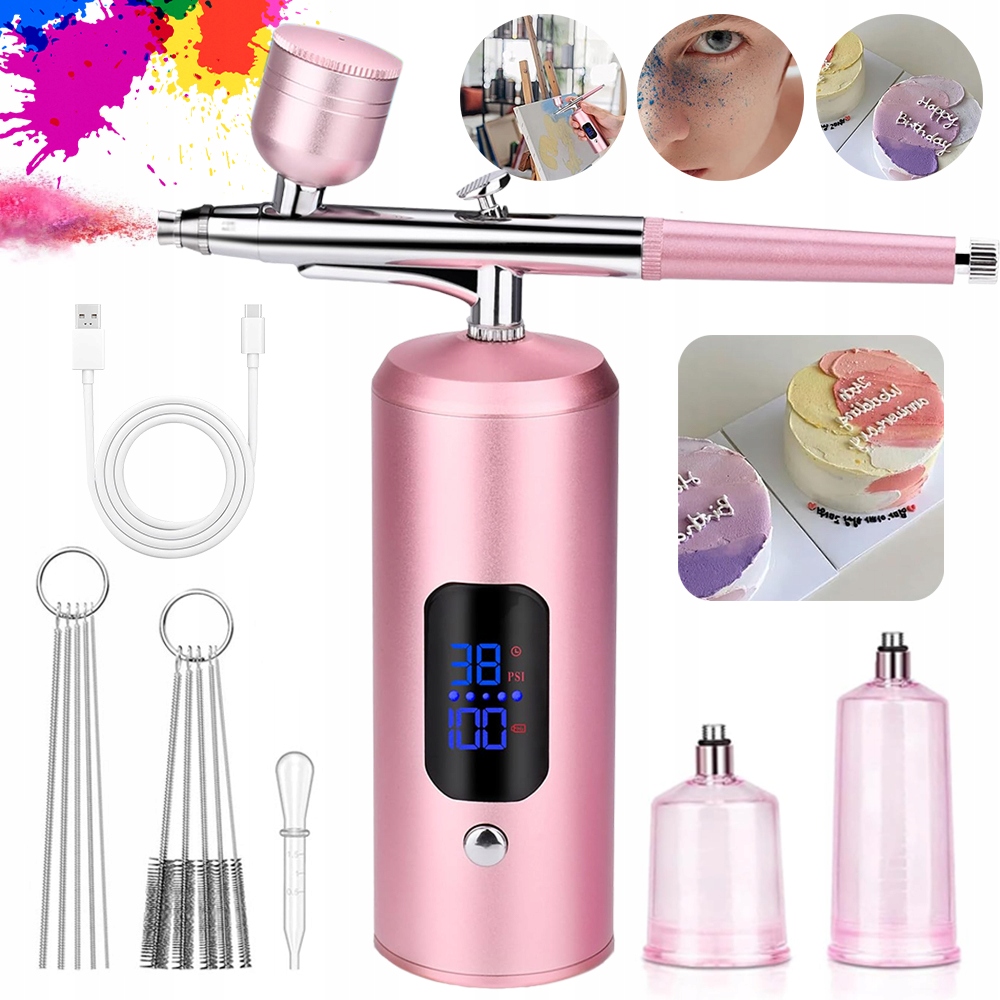Bezdrátová sada Airbrush: Multifunkční, se 3 stupni tlaku
