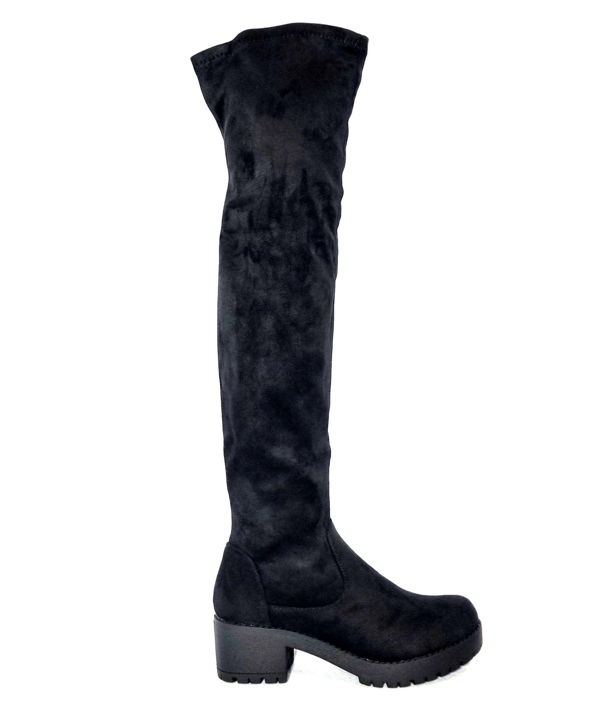 Kozačky ZY5003 černé módní strečové r39