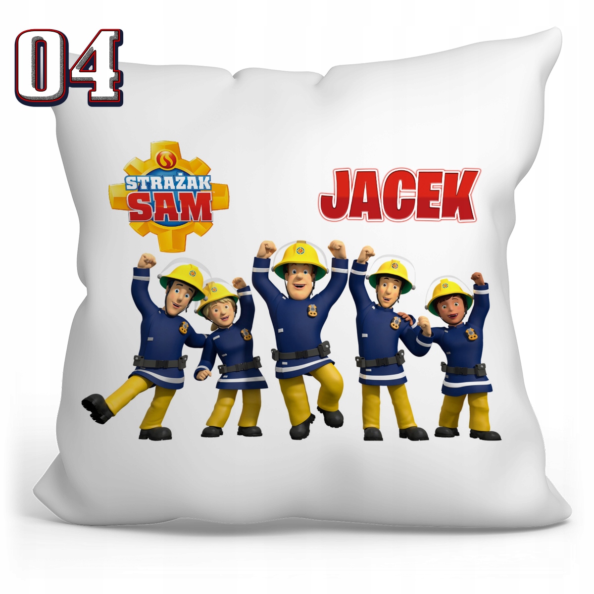 PODUSZKA BIAŁA STRAŻAK SAM Szerokość produktu 40 cm