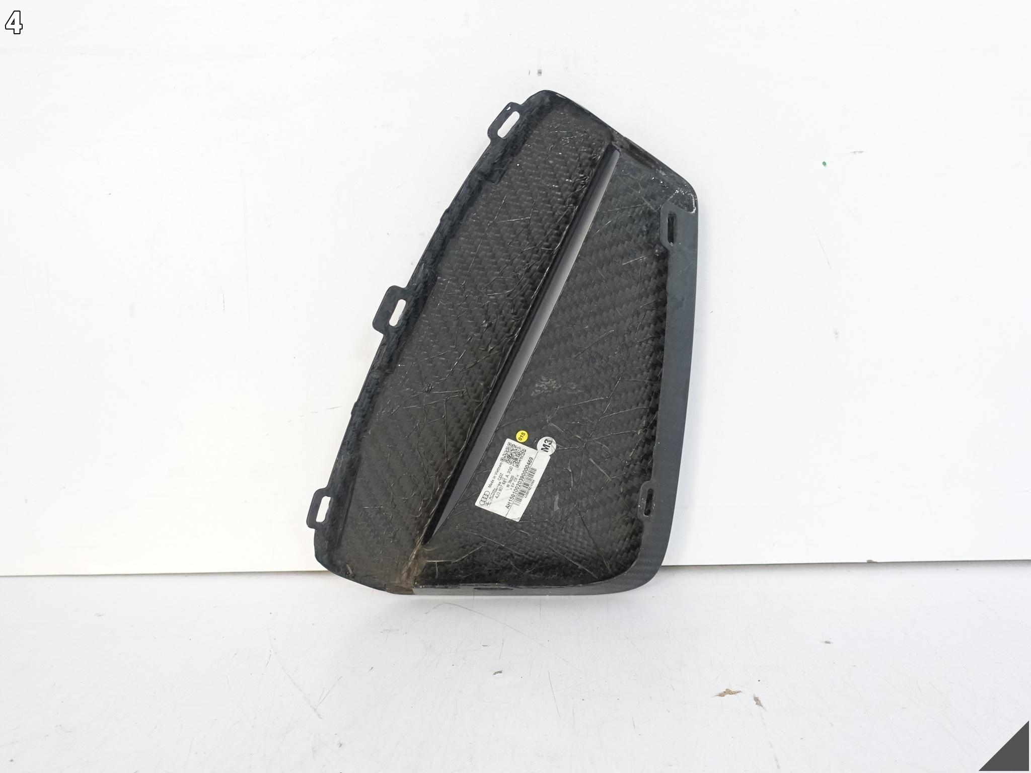 AUDI E-TRON GT 4J3 20-24 grid grille spoiler W bumper front left CARBON