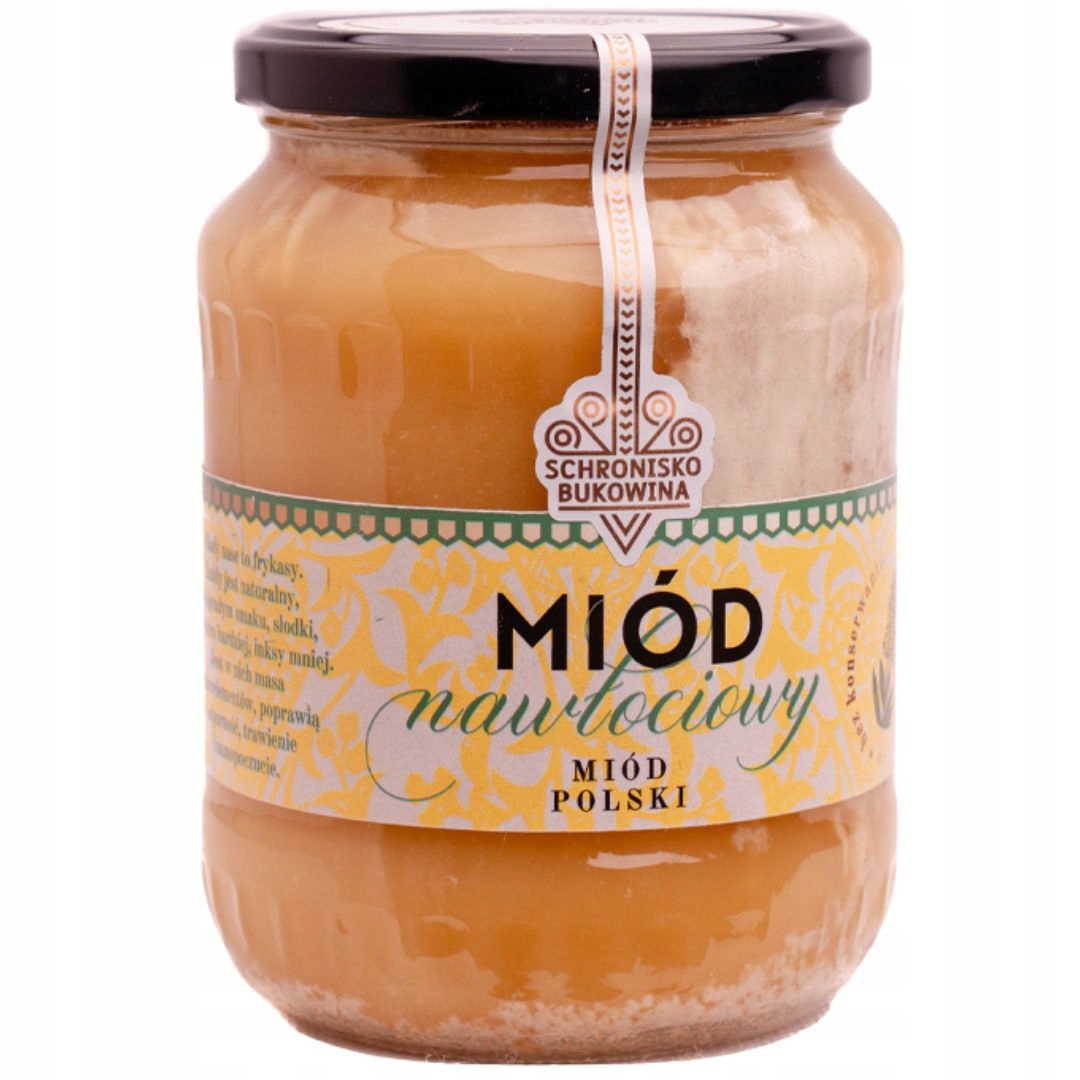 Levně Vláknitý med 710 ml/1 kg výrobek Polský studený rozliv Schronisko Bukowina