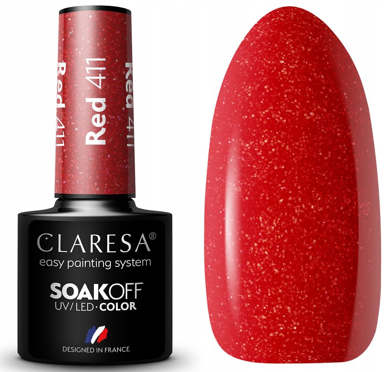 CLARESA LAKIER HYBRYDOWY RED 411